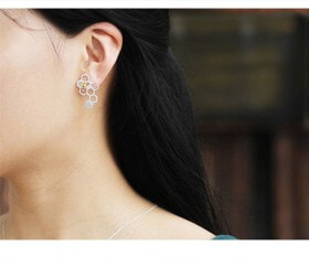 Silver-Honeycomb-Home-Guard-Dangle-fashion-earring (8)